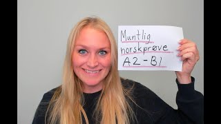 Video 753 Muntlig norskprøve A2B1 nivå [upl. by Llerrehc]