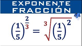 Fracciones con exponente fraccionario [upl. by Bridgid]