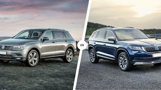 2020 Volkswagen Tiguan Allspace VS Skoda Kodiaq [upl. by Lister]