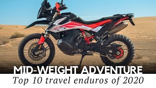 Top 10 MiddleWeight Adventure Motorcycles 500800cc Touring Lineup [upl. by Tatum136]