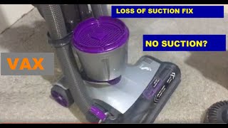 HOW TO FIX Suction loss on Vax Air Stretch upright vacuum cleaner [upl. by Hilel]