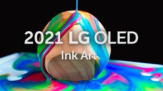 2021 LG OLED l Ink Art 4K HDR 60fps [upl. by Sabanrab586]