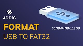 Format USB to FAT32  32GB64GB128GB Supported [upl. by Amiaj]