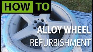 HOW TO Alloy Wheel  Rim Refurbishment and Repair Mercedes [upl. by Josefina]