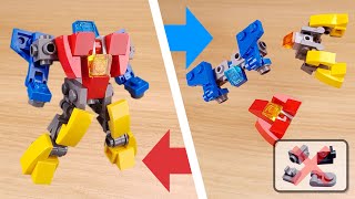 LEGO brick combiner transformer robot tutorial Zetta robo LEGO MOC レゴ合体ロボ レゴアイデア 레고합체로봇 [upl. by Atiuqcir]