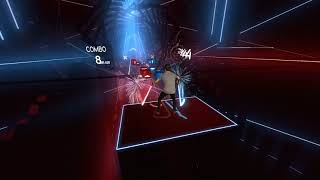 Beat Saber  RUSH E  Mixed Reality Gameplay [upl. by Sager]