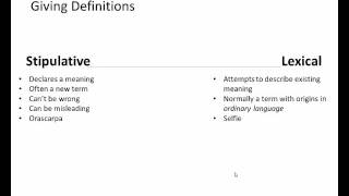 Types of Definitions [upl. by Aleka]