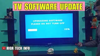 HOW TO UPDATE  UPGRADE TV SOFTWARE  TV FIRMWARE UPDATE [upl. by Aihsemat]