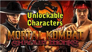 Mortal Kombat Shaolin Monks  How To Unlock All Characters [upl. by Anasus752]