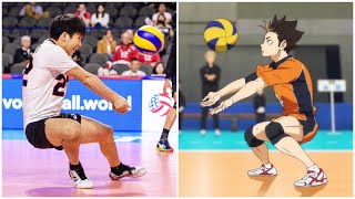 Tomohiro Yamamoto  Nishinoya in Real Life Volleyball  Crazy Skills HD [upl. by Akessej]