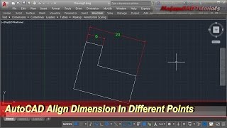 AutoCAD Align Dimension In Different Points [upl. by Weig420]