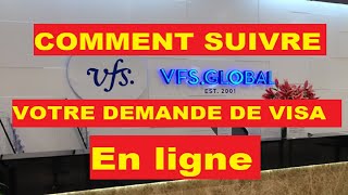 comment suivre votre passeport aprés le depot de visa france vfs [upl. by Macilroy]