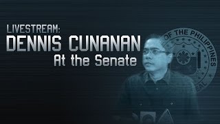 Livestream Dennis Cunanan at the Senate [upl. by Ymmor]