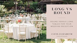 Round Vs Long Farm Tables at Wedding Receptions [upl. by Maupin]