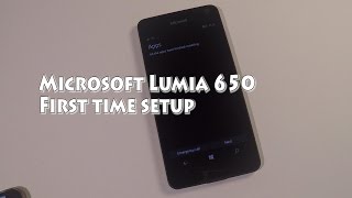 New Microsoft Lumia 650 first time setup [upl. by Dnalsor]