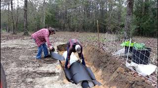 SIMPLE DIY Grey Water System  Septic System Install  Part 1 [upl. by Angi]