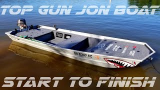 Amazing DIY Jon Boat Build  Start To Finish [upl. by Melosa504]