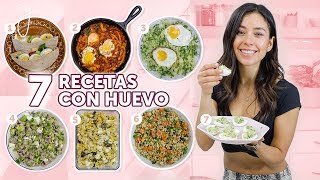 7 RECETAS CON HUEVO 🍳 Fáciles Saludables y Deliciosas [upl. by Miyasawa873]