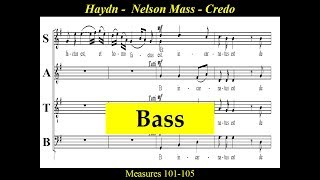 Haydn  Mass in D minor  Nelson Mass  3b Et Incarnatus  Bass [upl. by Tabbie153]