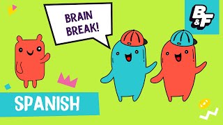 Learn Spanish with BASHO amp FRIENDS  Brain Break Movement Song for Kids [upl. by Adriano56]