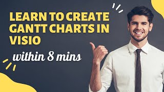 How to create Gantt Charts in Microsoft Visio  Gantt chart Tutorial [upl. by Esihcoc]