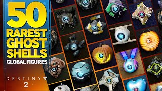 50 Rarest Ghost Shells in Destiny 2 [upl. by Heinrick]