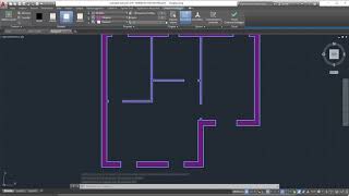 Come disegnare una pianta in AutoCAD [upl. by Rondon902]