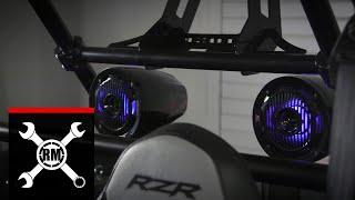 How To Install the MTX 5Speaker Audio System on a UTV  Polaris RZR [upl. by Arednaxela]