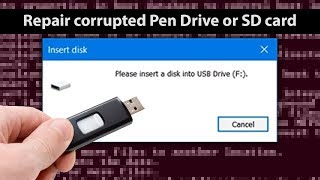 How To Fix Corrupted USB Drive Or SD Card In Windows Computer [upl. by Ytoc]