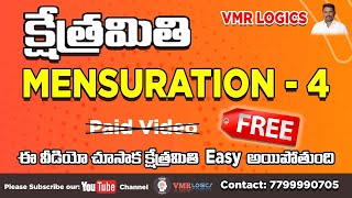 Mensuration4VMR LOGICS [upl. by Inimod]