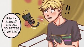 ADRIEN STEALS MARINETTES PHONE Miraculous Ladybug Comic Dub Animations [upl. by Yedoc]