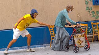 Chair Pulling Prank in Los Angeles Part 2 [upl. by Houser]