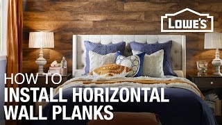 How To Install Laminate Planks Horizontally On A Wall [upl. by Isidro]