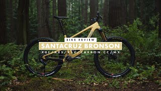 Santa Cruz Bronson X01 AXS Carbon CC MX  Bike Review [upl. by Leinadnhoj]