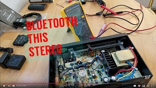 How to add Bluetooth to your Home Stereo VINTAGE Receiver [upl. by Airal76]