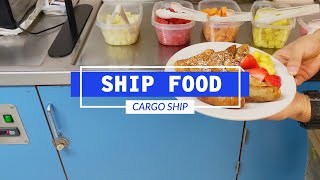 Food On A Maersk Cargo Ship  Life At Sea [upl. by Olnee]