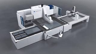 TRUMPF Bending Automated loading and unloading of the TruBend Center 7030 [upl. by Brigham]