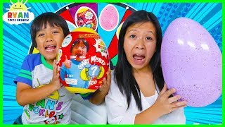 3 Color Egg Surprise Toys Mystery Wheel Challenge [upl. by Athene43]