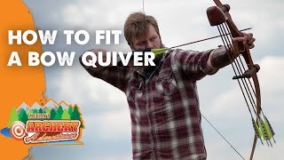 How to fit a Bow quiver traditional archery [upl. by Manouch]