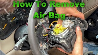 How To Remove Air BagHorn Chevy amp GMC [upl. by Lerad]