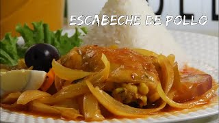 ESCABECHE DE POLLO Receta peruana Peruvian Dish [upl. by Nerret607]