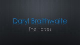 Daryl Braithwaite The Horses Lyrics [upl. by Everett]