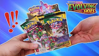 Opening a Pokemon Evolving Skies Booster Box [upl. by Nnylesor]