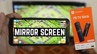 How to Use Screen Mirroring on Xiaomi Mi TV Stick  Chromecast Builtin [upl. by Tterej]