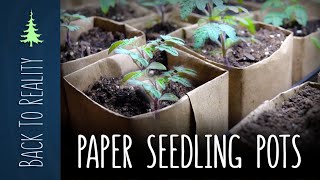 How to Make Biodegradable Plant Pots  Homemade Seed Starting Pots [upl. by Phaidra]