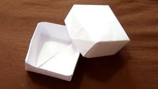 Como hacer Caja Origami BASICA y FACIL [upl. by Ailesor]