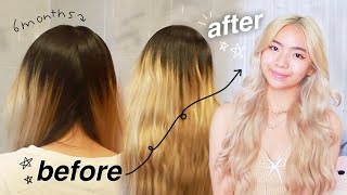 bleaching my roots AT HOME ✰ ultimate guide tips amp advice [upl. by Rodama91]