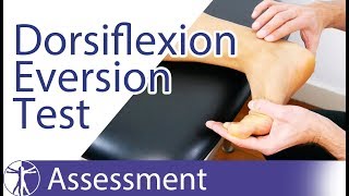 Dorsiflexion Eversion Test  Tarsal Tunnel Syndrome [upl. by Nosliw]