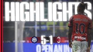 Inter 51 AC Milan  Serie A  Highlights [upl. by Katheryn]