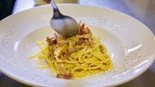 How to Make Pinas Spaghetti alla Carbonara  Pasta Grannies [upl. by Nwahs251]